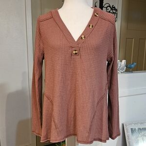 NWT's - WHITE BIRCH - Super Cozy and Soft Mauve Pullover Sweater - Lightweight